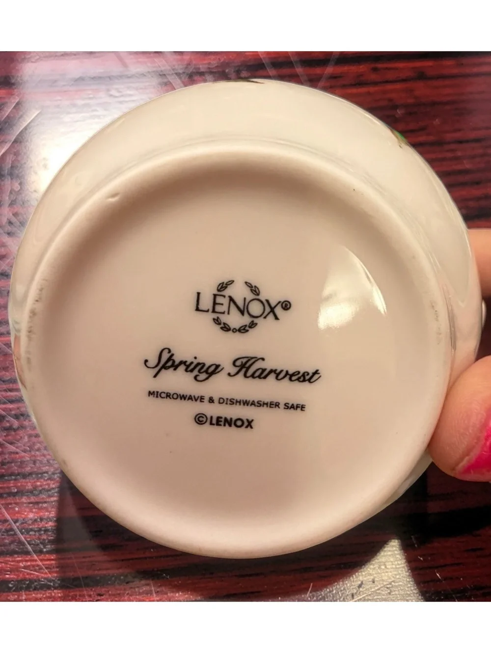 Lenox Spring Harvest Creamer 5” Pear Floral 14 Oz Discontinued 2008-2009
